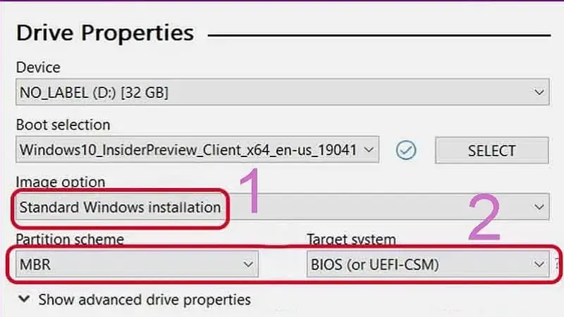.Nhấn chọn Standard Windows installation