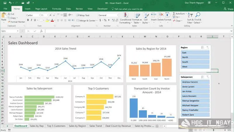 Excel 2013 tích hợp công cụ xử lý dữ liệu