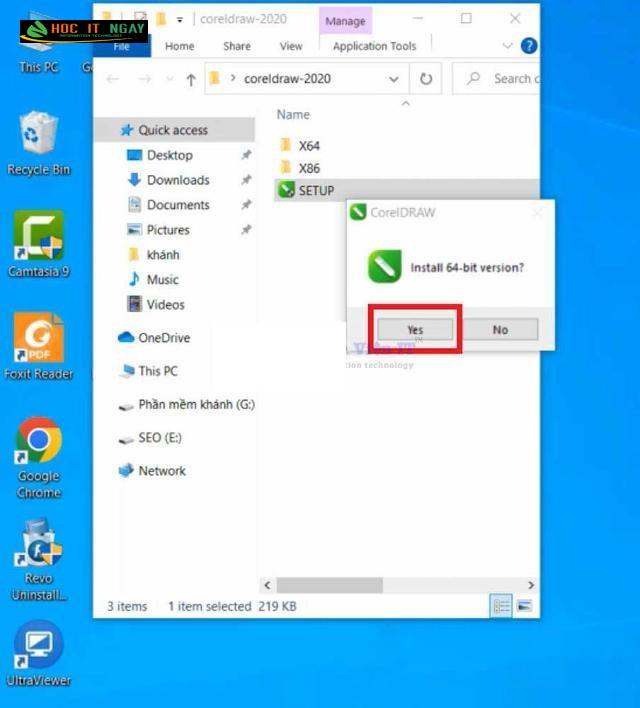 Tải CorelDraw 2020 Full vĩnh viễn: Hướng dẫn tải & cài đặt 14 Nhấn Yes