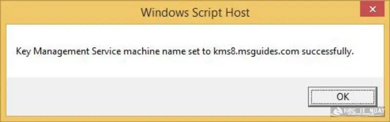 Thông báo hiện trên Windows Script Host