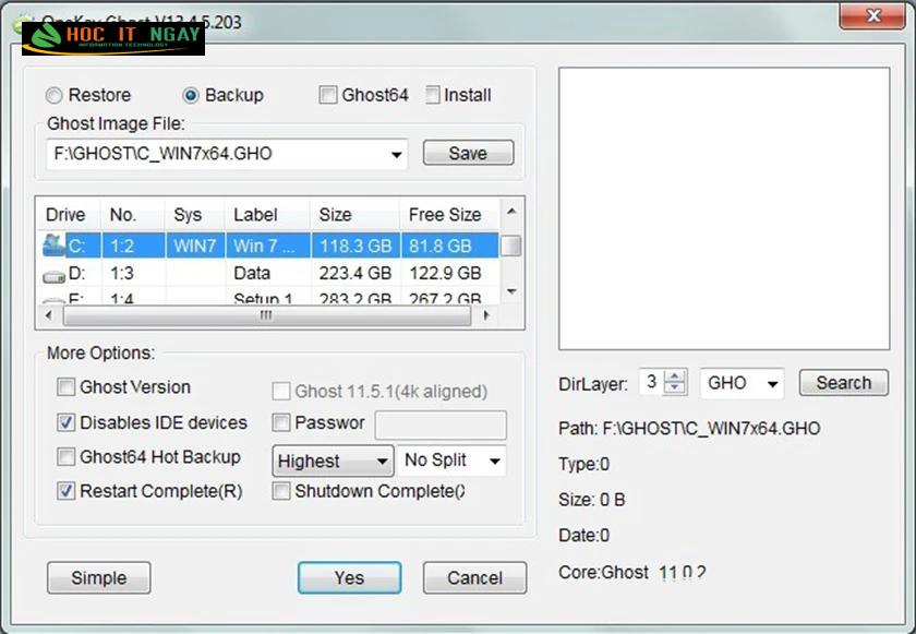 Cách Ghost Win 7 đơn giản nhanh chóng bằng 1 click chuột 13 Bung file Ghost windown 7 để chạy hệ điều hành