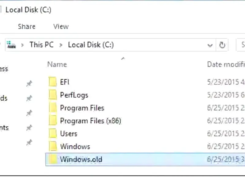 Xóa file windows.old của hệ điều hành Windows cũ