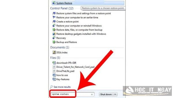 Cách tải và cài đặt Driver Bluetooth Win 10 hiệu quả 69 Mở System Restore