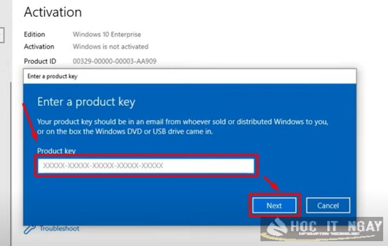 Hướng dẫn Active Win 10 1703 32/ 64Bit vĩnh viễn miễn phí 37 Nhập key sản phẩm