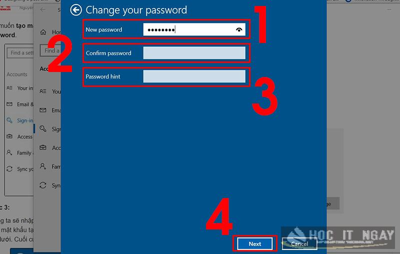 Điền mật khẩu