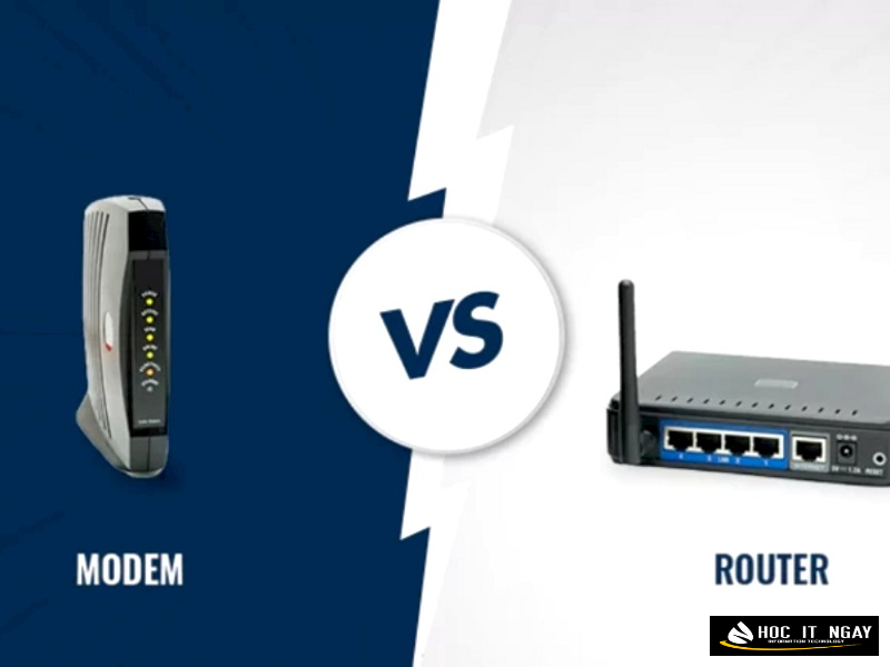 Modem có 4 chế độ kết nội trong khi router chỉ có 3 chế độ kết nối