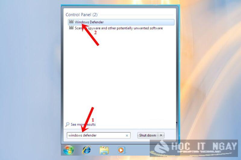 Cách bật/ tắt phần mềm diệt virus win 7 nhanh chóng, hiệu quả 40 Vào hộp thoại Windows Defender