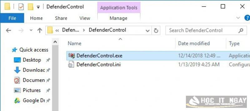 Cách bật/ tắt phần mềm diệt virus win 7 nhanh chóng, hiệu quả 44 Chạy tệp DefenderControl.exe