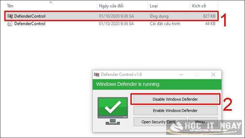 Cách bật/ tắt phần mềm diệt virus win 7 nhanh chóng, hiệu quả 46 Thao tác tắt kích hoạt Windows Defender