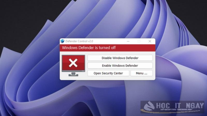 Cách bật/ tắt phần mềm diệt virus win 7 nhanh chóng, hiệu quả 47 Giao diện tắt active Windows Defender màu đỏ