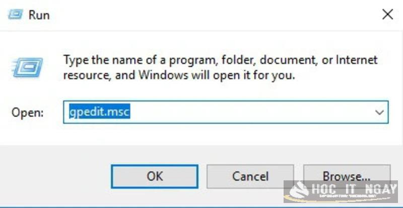 Cách bật/ tắt phần mềm diệt virus win 7 nhanh chóng, hiệu quả 30 Nhập gpedit.msc