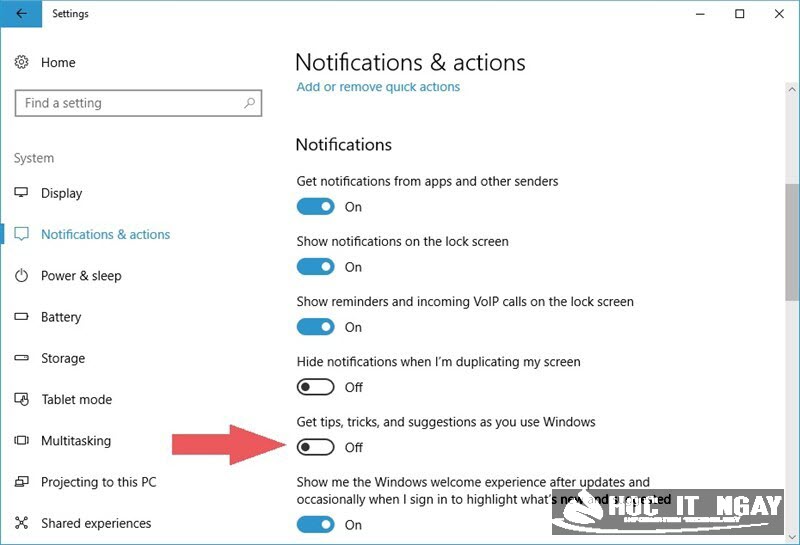 Tắt các nội dung gợi ý của hệ điều hành Windows 10