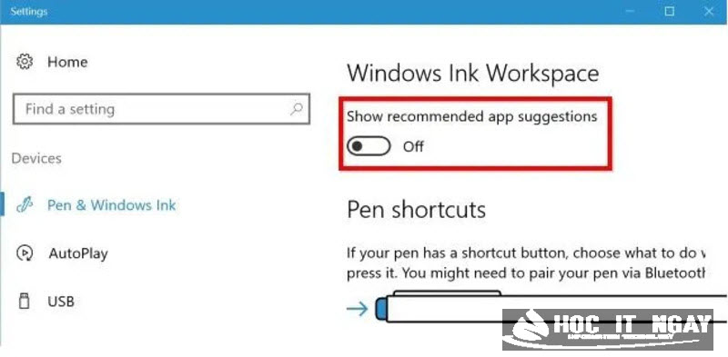 Tắt quảng cáo Windows Ink Workspace nhanh chóng