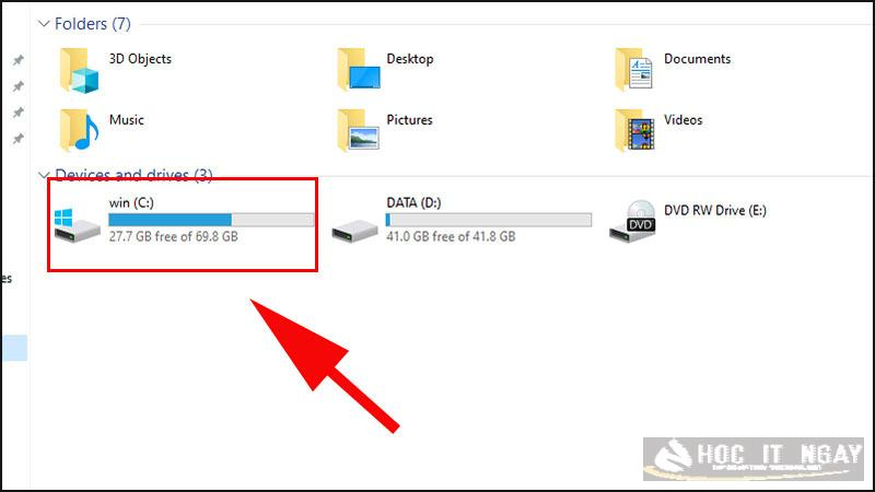 Chọn ổ đĩa chứa file Windows
