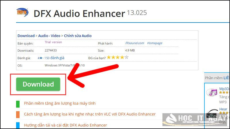 Tải DFX Audio Enhancer