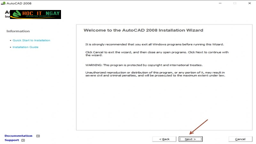 Download AutoCAD 2008 Full Crack 32/64 bit (Link Google Drive) 15 Nhấn Next để tiếp tục