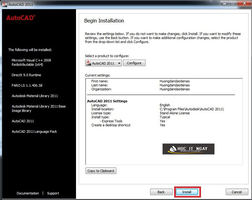 Tải AutoCAD 2011 32bit/64bit vĩnh viễn - Link Google Drive 17 autocad 2011