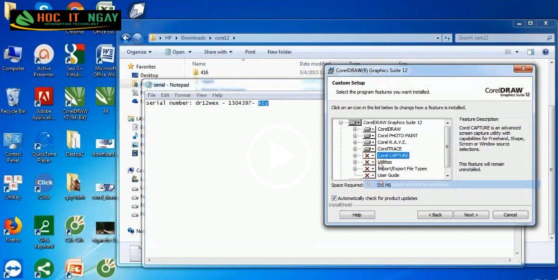 Hướng dẫn cài đặt Corel 12 Full Crack - Link Google Drive 22 corel 12 full crack