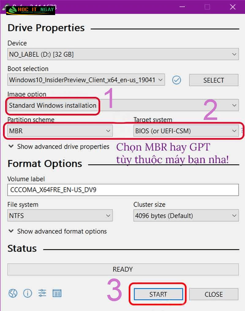 Tải Rufus mới nhất - Tạo USB Boot cài win chi tiết A-Z 9 tai rufus 2